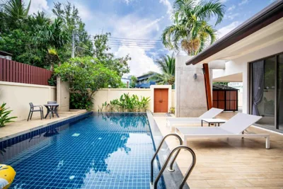 Villa con piscina privata — Bamboo Garden Villa